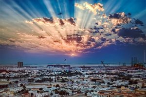 Sunset over Dubai, UAE. Credit: Paolo Margari.