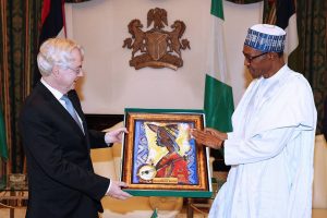 President Buhari receives in farewell audience, H.E. Michael Zenner, the outgoing Ambassador of the Federal Republic of Germany to Nigeria in Statehouse on 21st July 2016. Pic Credit Femi Adesina