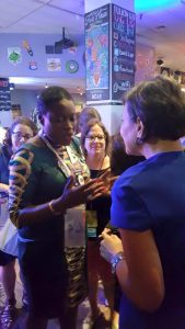 EW4H State Co-chair, Angelle Kwemo, with Secretary of Commerce, Penny Pritzker. At the Democratic Convention