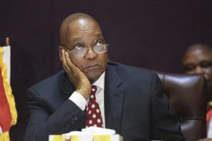 South African President Jacob Zuma attends a meeting in Harare, Zimbabwe, Thursday, Nov, 3, 2016. Zuma traveled to neighbouring Zimbabwe on state business following the release of a state watchdog report indicating possible South African government corruption linked to him and his associates. (Tsvangirayi Mukwazhi/Associated Press)