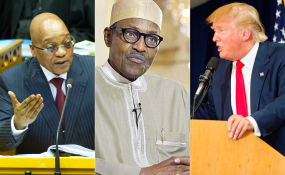 President Trump has spoken to Nigeria’s Buhari and South Africa’s Zuma