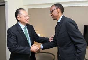 File Picture- President Kagame meets with World Bank President Jim Yong Kim in New York