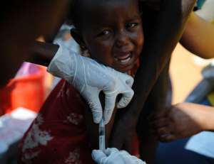 Once a worldwide scourge, polio is still endemic in three countries -- Nigeria, Afghanistan and Pakistan (AFP Photo/TONY KARUMBA)