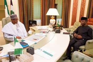 President Muhammadu Buhari with Vice President, Yemi Osinbajo