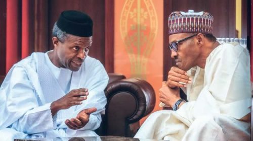 President Buhari and Vice President Osinbajo (file picture)