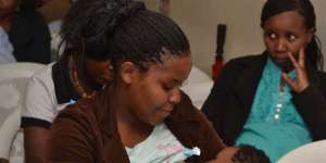 NYERI MUMS DURING A RECENT BREASTFEEDING CAMPAIGN. FILE PHOTO | NMG 