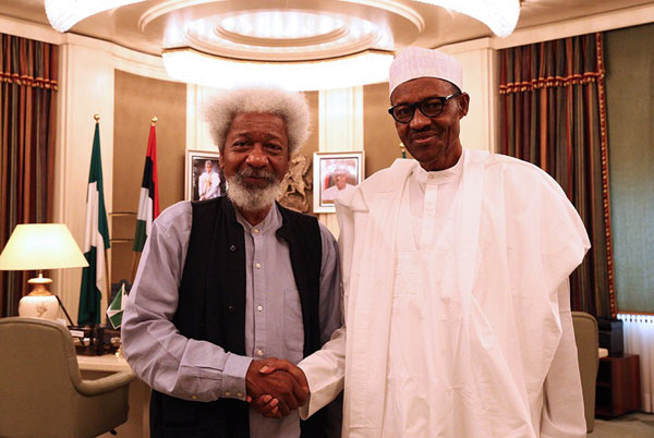 President Buhari and Prof. Wole Soyinka