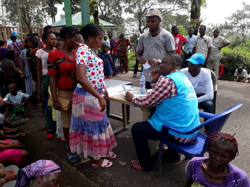 Cameroonian refugees arriving in Cross River State