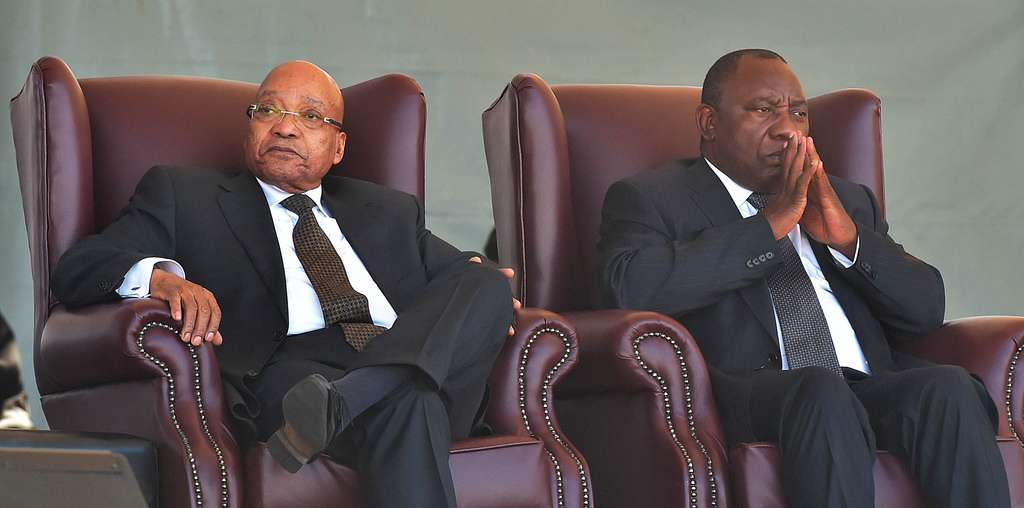 South Africa’s president with the ruling African National Congress’ new leader. Credit: GCIS.