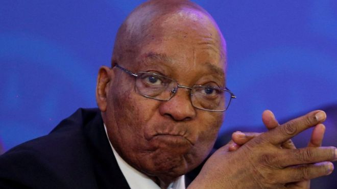 President Jacob Zuma is said to be resisting calls to leave office