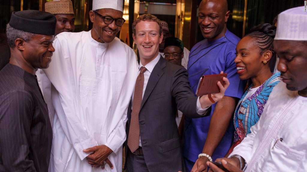 Facebook’s Mark Zuckerberg meets Nigerian President Muhammadu Buhari, and Vice President Yemi Osinbajo in Abuja, Nigeria, on September. Mark Zuckerberg's African tour