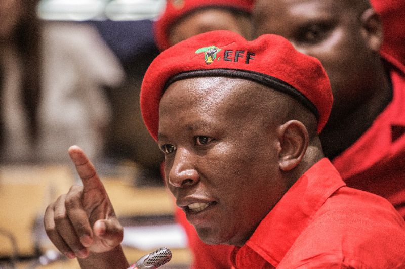 Radical South African opposition leader Julius Malema launched Sunday his campaign to be elected president in 2019 (AFP Photo/GIANLUIGI GUERCIA)