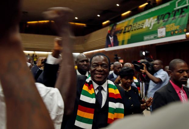 Zimbabwean President Emmerson Mnangagwa.
