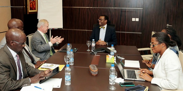IGD President Mima S. Nedelcovych meets with AfDB President Akinwumi Adesina and leadership team   