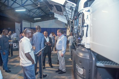 More than 150 customers from the transport and mining sectors attend the event to discover the MAN Trucks designed for Africa (PRNewsfoto/BIA Group and MAN Truck & Bus AG)