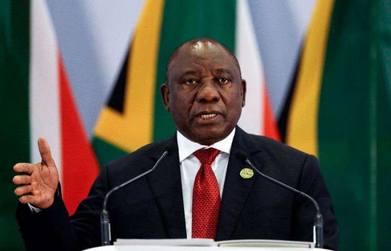 "It has become patently clear that our people want the constitution to be more explicit about expropriation of land without compensation," said South African President Cyrcil Ramaphosa (AFP Photo/Themba Hadebe)
