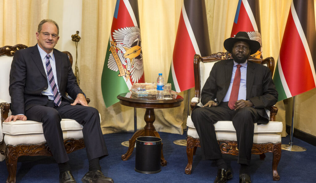UNMISS chief with President Kiir